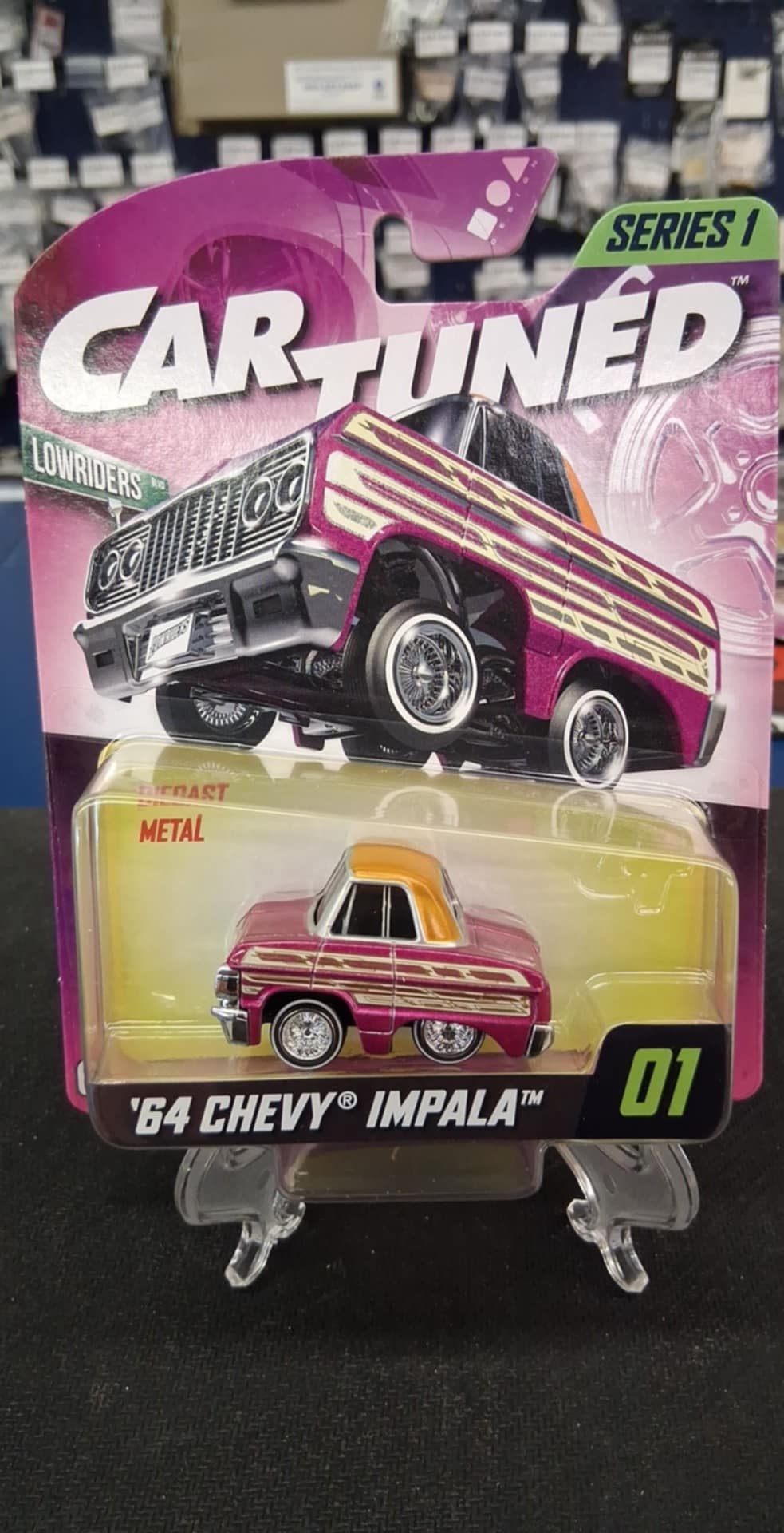 Car Tuned Series 1- '64 Chevy Impala- (Lowriders) Purple