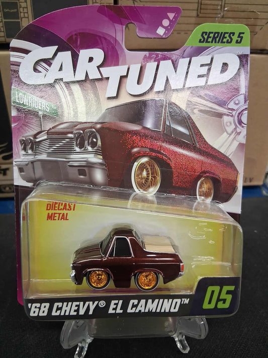 Car Tuned Series 5- '68 Chevy El Camino- Lowriders- Maroon