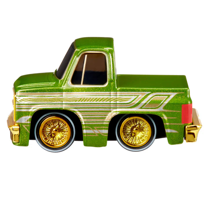 CarTuned 3 Pack Series 1-Cruizn Da Blvd & Drip'd 1957 Chevy Bel Air (Lowrider), 1987 Chevy C10 Truck (Lowrider), 1953 Chevy Pickup (Lowrider), Diecast Vehicles