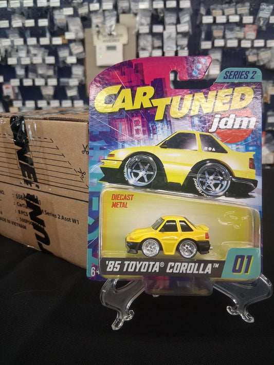 Car Tuned JDM Series 2- 85 Toyota Corolla(Yellow)