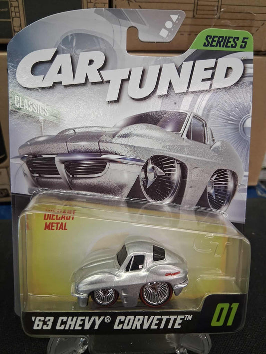 Car Tuned Series 5- '63 Chevy Corvette- Classics- Silver
