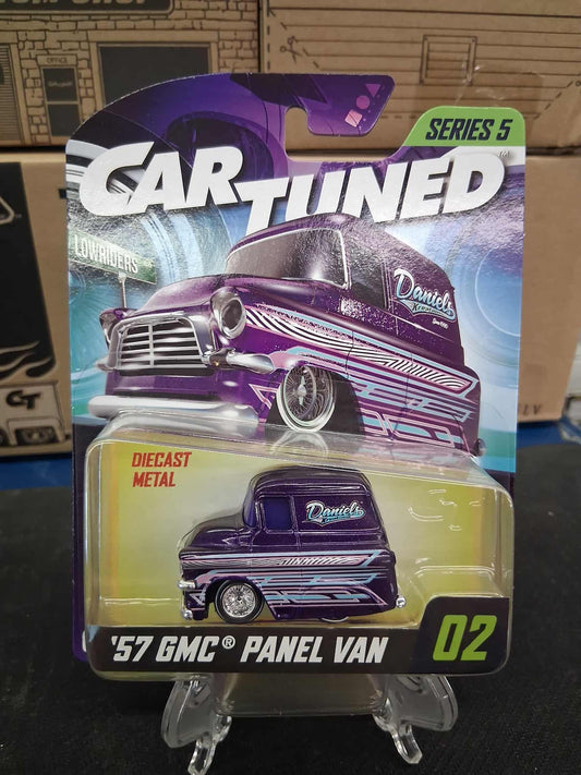 Car Tuned Series 5- '57 Chevy Panel Van- Lowriders- Purple