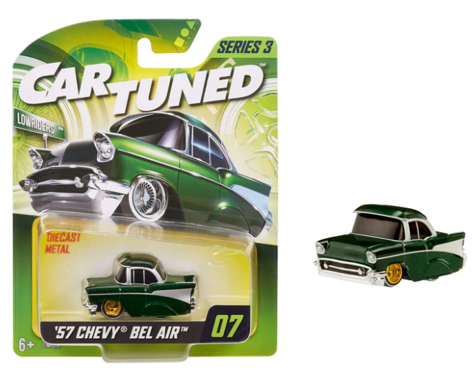 CarTuned Series 3 - 1957 Chevy Bel Air (Lowrider) - Kandy Green Diecast Vehicle