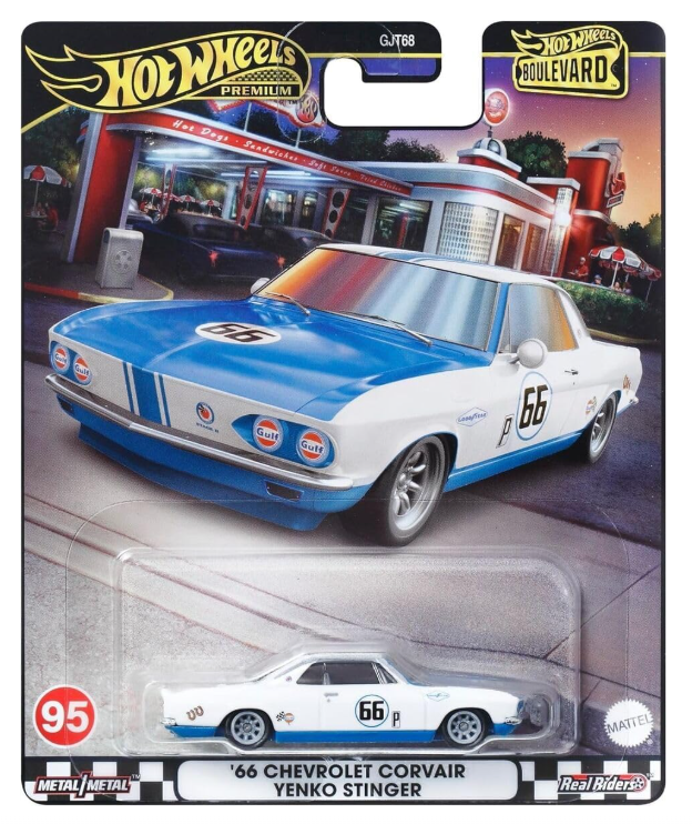 Hot Wheels Premium '66 Chevrolet Corvair Yenko Stinger #95, Boulevard Series