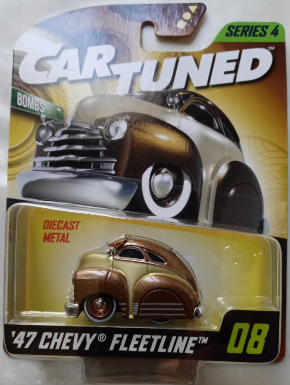 CarTuned Series 4 - '49 Chevy Fleetline (Bombs) - Brown Diecast Vehicle