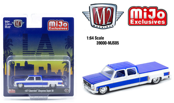 M2 Machines '77 Chevrolet Cheyenne Super 30 LA – White – MiJo Exclusives