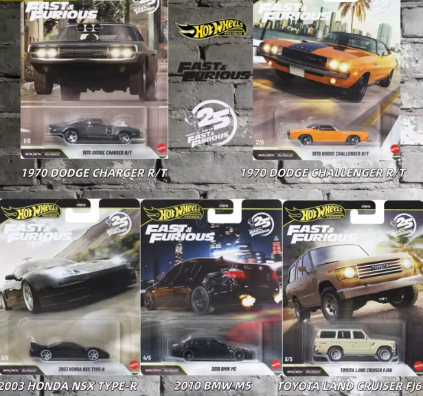 Hot Wheels 2026 Fast & Furious 25th Anniversary Factory Sealed Case Q (10 Cars)