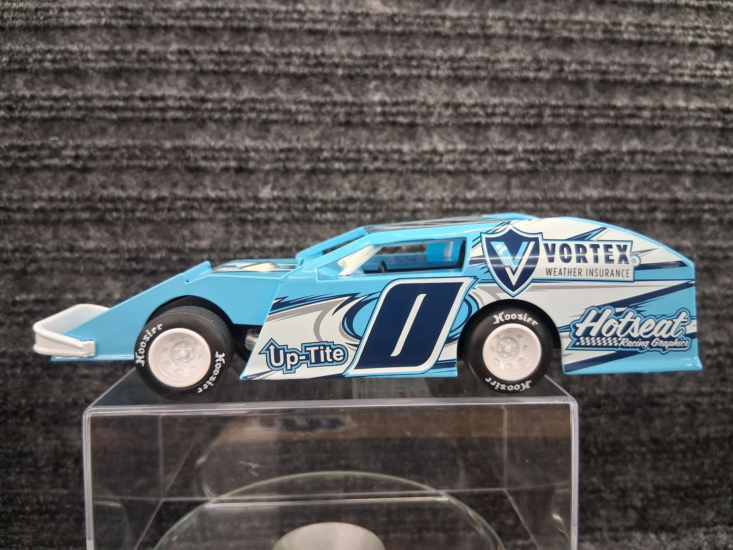 Dirt Track Series- #0 Dirt Modified- Blue- Diecast Pull Back
