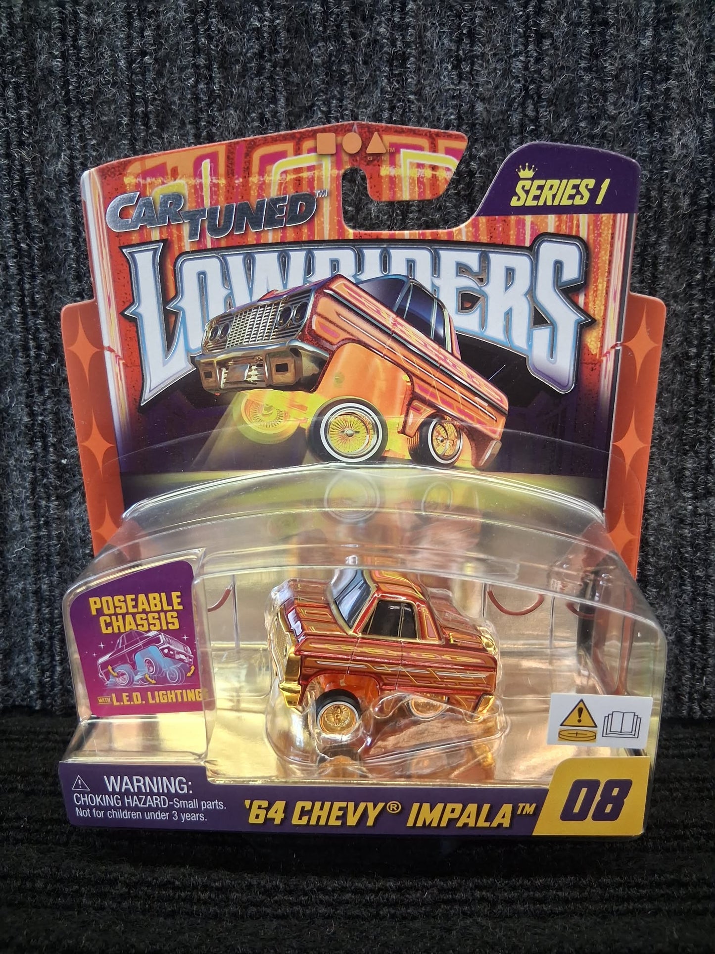 Car Tuned Lowrider Club Series 1- '64 Chevy Impala - Red