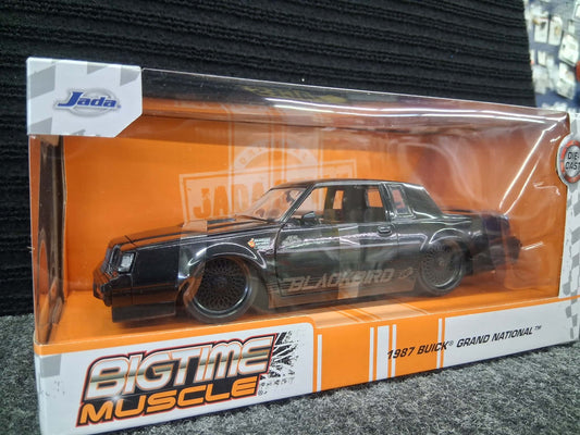 Jada Toys- Big Time Muscle- '87 Buick GN "Blackbird"- Black(1:24 Scale)