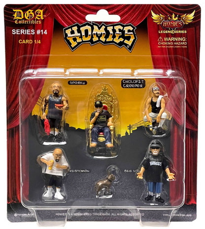 Homies Figures 1.75″ Series 14 Assortment Set of 6 Figures
