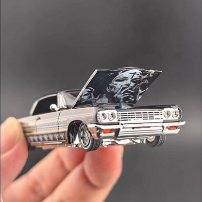 (PRE-ORDER)FINE WORKS '64 Chevrolet Impala-Lowrider(Black, Gold &White)
