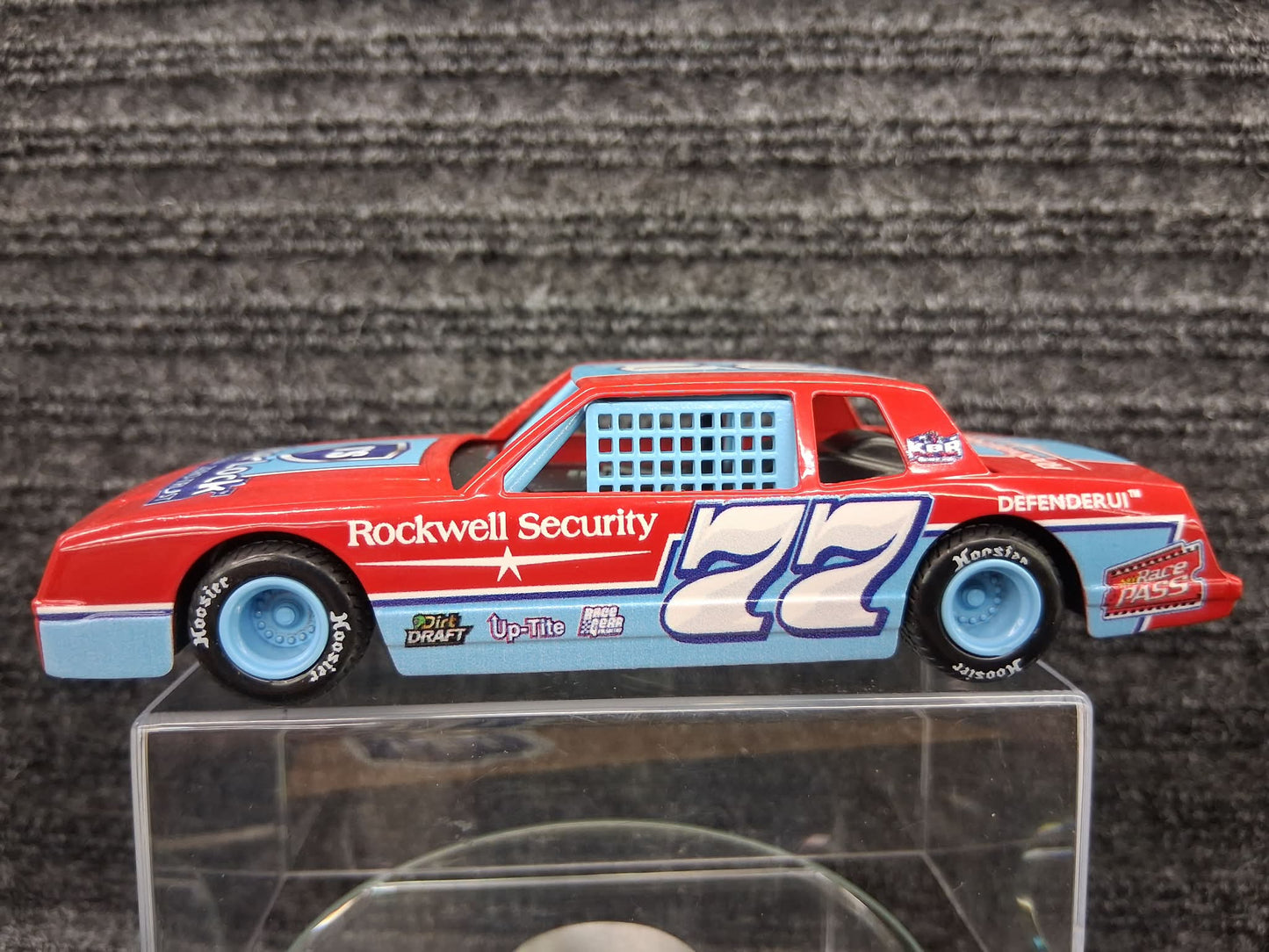 Dirt Track Series- #77 Dirt Stock Car- Red Diecast Pull Back