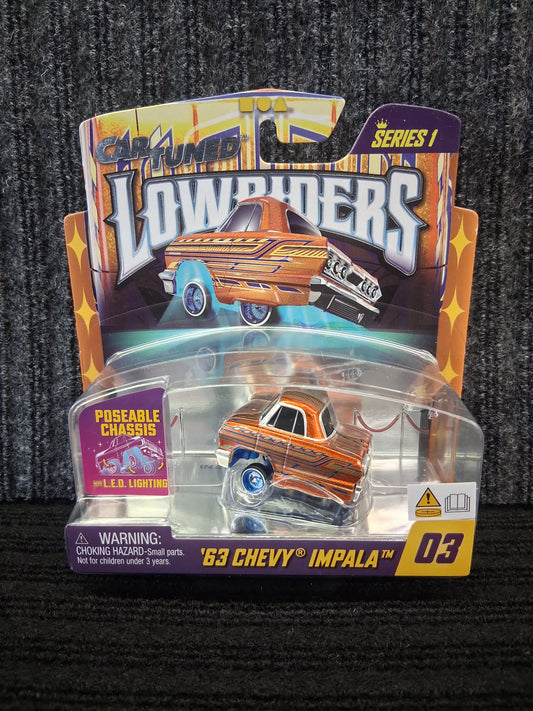 Car Tuned Lowrider Club Series 1- '63 Chevy Impala - Orange