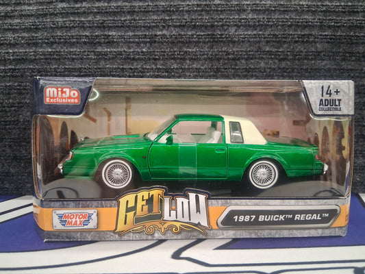 Motor Max- Mijo Exclusive- '87 Buick Regal- Green 1:24 scale