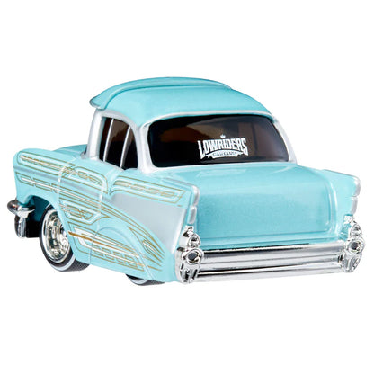 CarTuned 3 Pack Series 1-Cruizn Da Blvd & Drip'd 1957 Chevy Bel Air (Lowrider), 1987 Chevy C10 Truck (Lowrider), 1953 Chevy Pickup (Lowrider), Diecast Vehicles