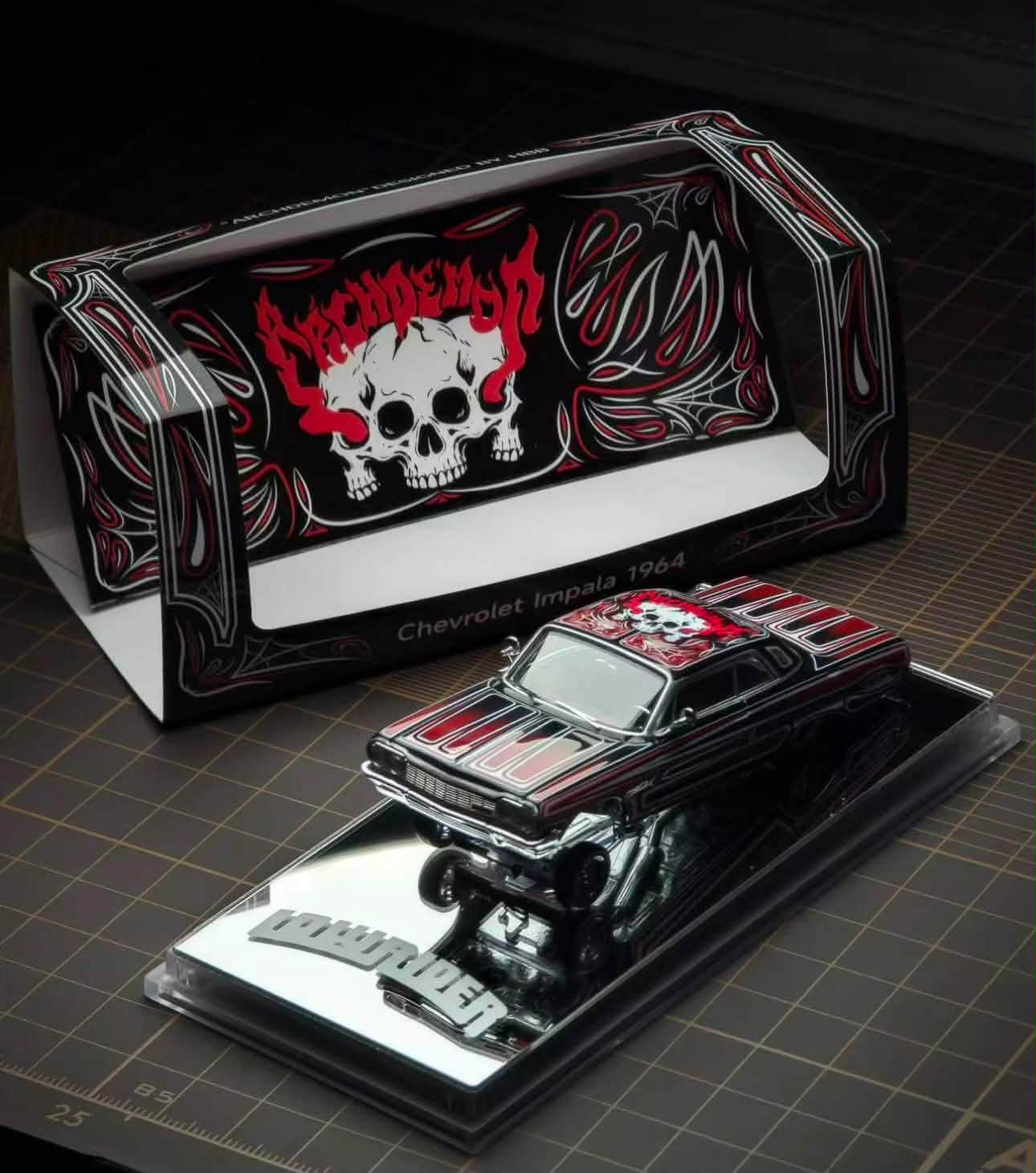 (PRE-ORDER) 97M '64 Chevrolet Impala (Black, Red & White)