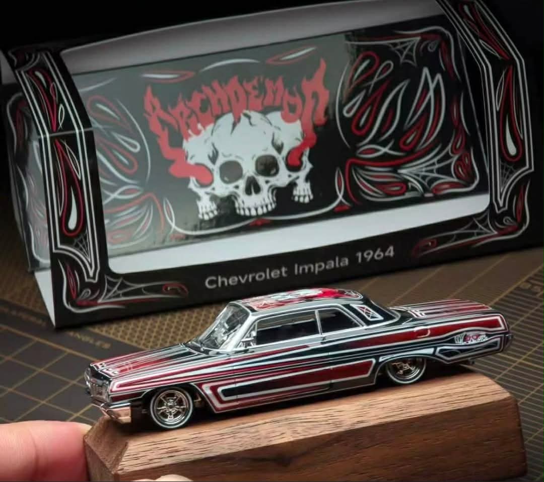 (PRE-ORDER) 97M '64 Chevrolet Impala (Black, Red & White)