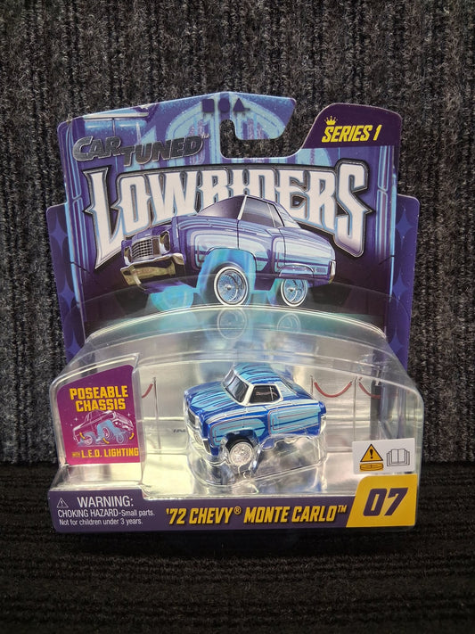 Car Tuned Lowrider Club Series 1- '72 Chevy Monte Carlo - Blue