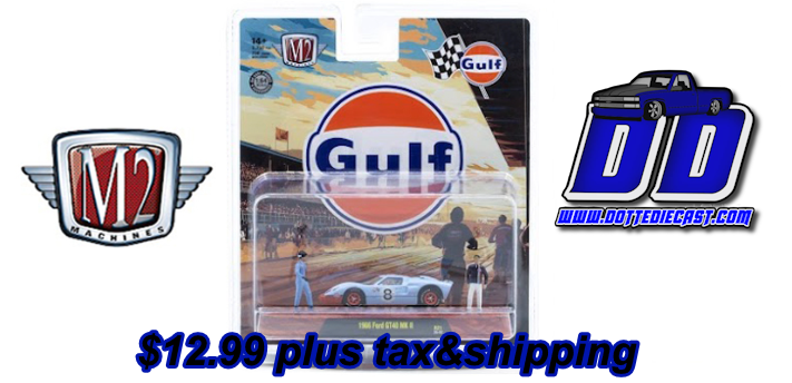 M2 Machines '66 FORD GT40 MK II Gulf Racing Diorama