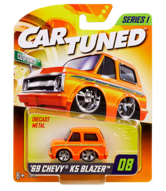 CarTuned Series 1 - 1969 Chevy K5 Blazer Orange (Custom) Diecast Vehicle