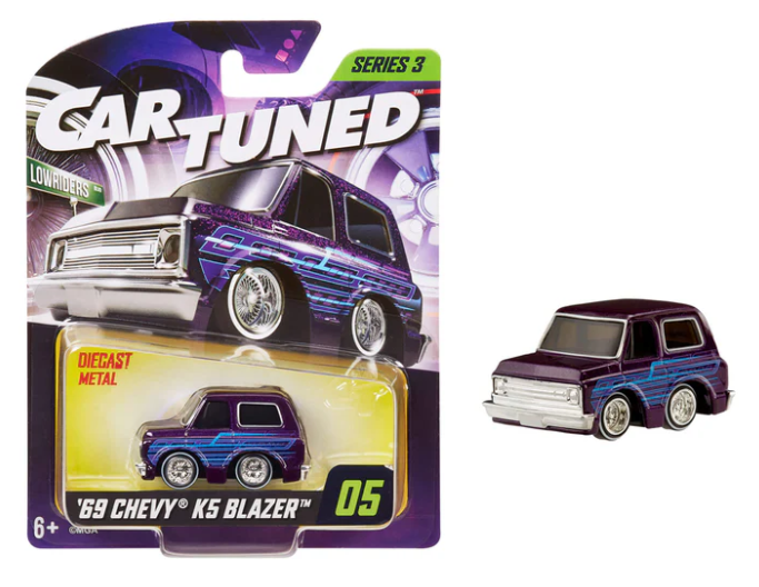 CarTuned Series 3 - 1969 Chevy K5 Blazer (Lowrider) - Kandy Purple Diecast Vehicle