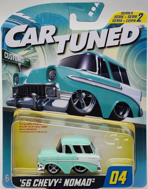 CarTuned Series 2 - 1956 Chevy Nomad (Customs) - Mint Green Diecast Vehicle