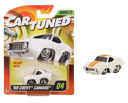 CarTuned Series 3 - 1969 Chevy Camaro (Muscle) - White Diecast Vehicle