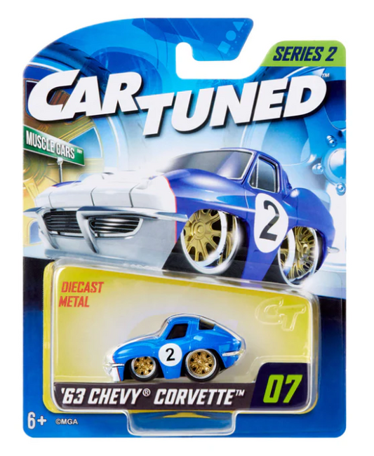 CarTuned Series 2 - 1963 Chevy Corvette (Race) Diecast Vehicle