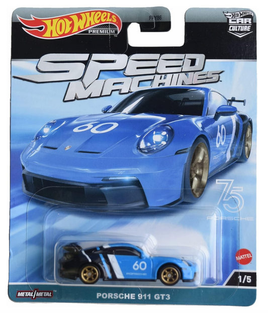 Hot Wheels Porsche 911 GT3, Speed Machines 1/5 Car Culture (HKC44)