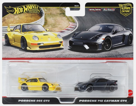 Hot Wheels Car Culture 2 pk-Porsche 993/Porsche 718