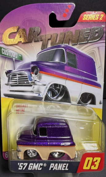CarTuned Series 2 Walgreens - '57 GMC Panel (Customs) - Purple Diecast Vehicle