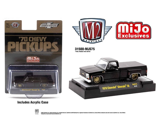 M2 '78 Chevrolet Silverado 30 Truck Limited Edition – Semi Gloss Black – Mijo Exclusives