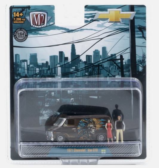 M2 '71 CHEVROLET VAN G10 DIORAMA AUTO FIGS
