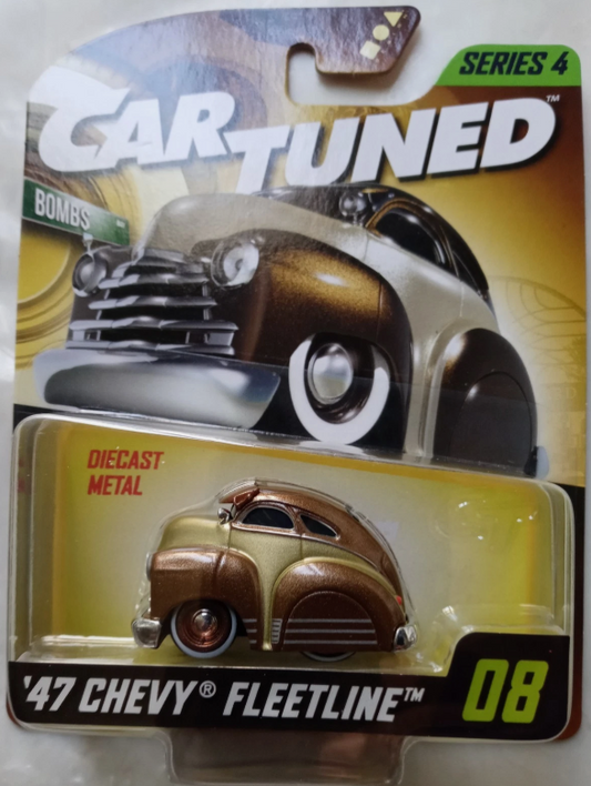 CarTuned Series 4 - '49 Chevy Fleetline (Bombs) - Brown Diecast Vehicle