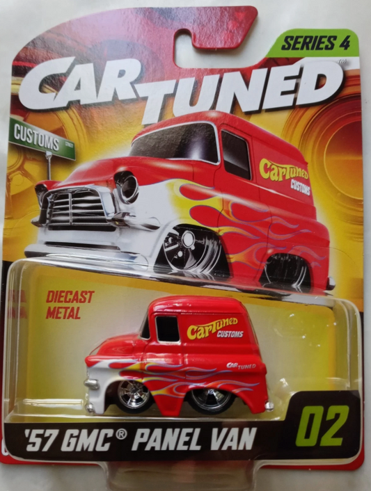 CarTuned Series 4 - '57 GMC Panel Van (Customs) - Red Diecast Vehicle