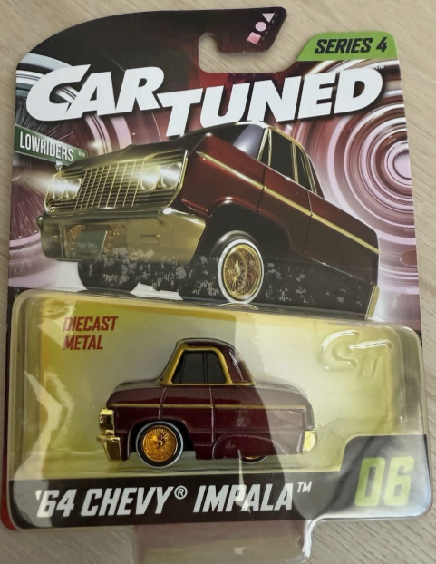 CarTuned Series 4 - '64 Chevy Impala (Lowriders) - Red Diecast Vehicle