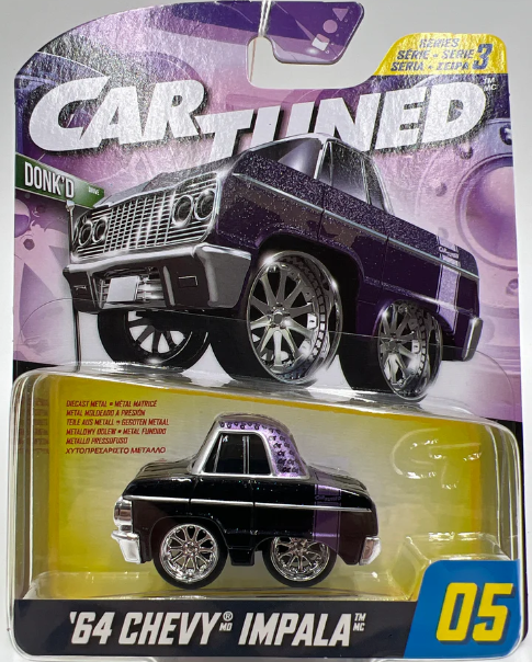 Car Tuned Series 3- '64 Chevy Impala- (Donk'd)- Purple