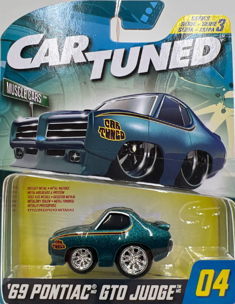Car Tuned Series 3- '69 Pontiac GTO Judge- (Muscle Cars)- Teal
