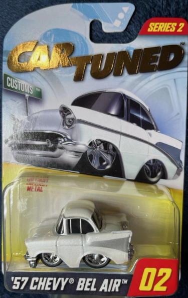 CarTuned Series 2 Walgreens - '57 Chevy Bel Air (Customs) - White Diecast Vehicle