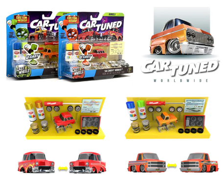 Car Tuned Series 1 Ucast- '56 Chevy Nomad, '87 Chevy c10- 2 pack
