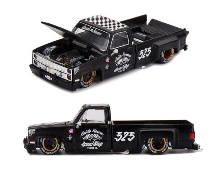 Kaido House x Mini GT Chevrolet Silverado Dually Hot Rod V1 – Flat Black ***PRE ORDER***