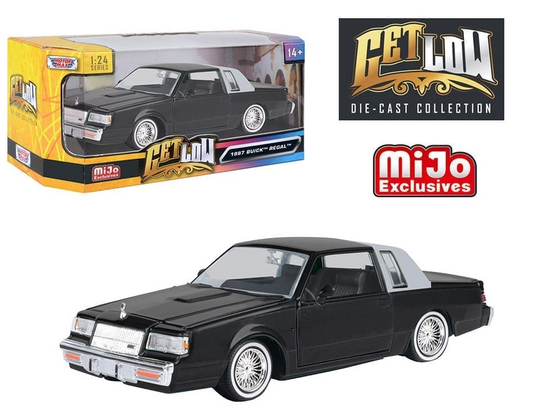 Motor Max- Mijo Exclusive- '87 Buick Regal- Black- 1:24 scale