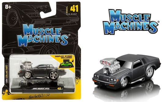 Muscle Machines 1:64 1987 Buick GNX - Dark Grey Metallic - Series 7 Model 41