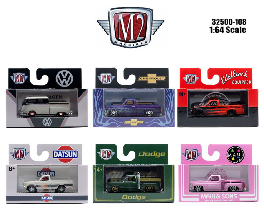 M2 Machines M2 Machines 1:64 Auto-Thentics Release 108 6pc set **PRE-ORDER**