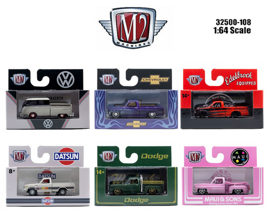M2 Machines M2 Machines 1:64 Auto-Thentics Release 108 6pc set **PRE-ORDER**