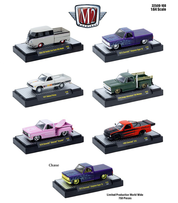 M2 Machines M2 Machines 1:64 Auto-Thentics Release 108 6pc set **PRE-ORDER**