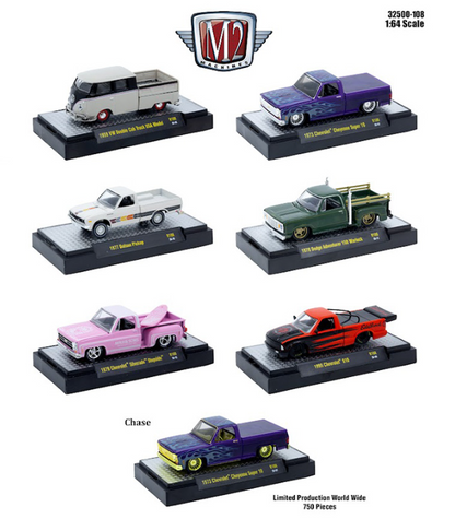 M2 Machines M2 Machines 1:64 Auto-Thentics Release 108 6pc set **PRE-ORDER**