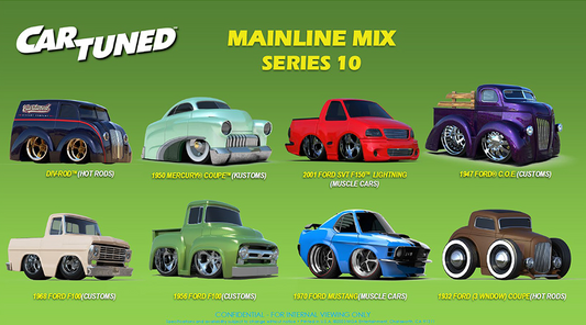 Car Tuned Series 10- PRE-ORDER FACTORY SEALED CASE