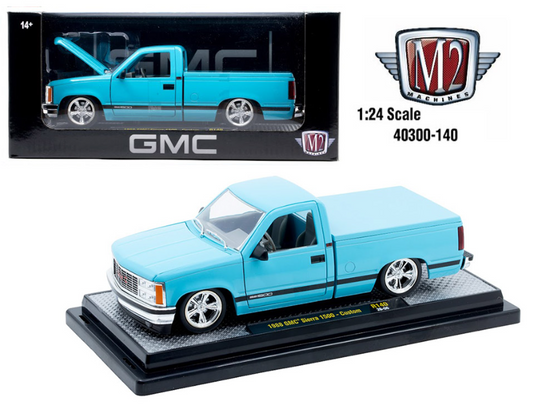 M2 Machines 1:24 1988 GMC Sierra 1500 – Blue – Release 140B